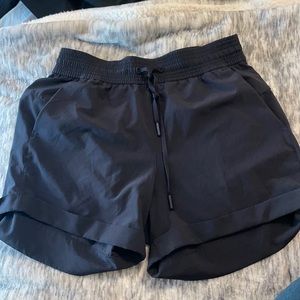 Lululemon black drawstring shorts